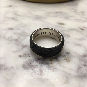 NWT David Yurman 10mm Forged Carbon Ring - size 12